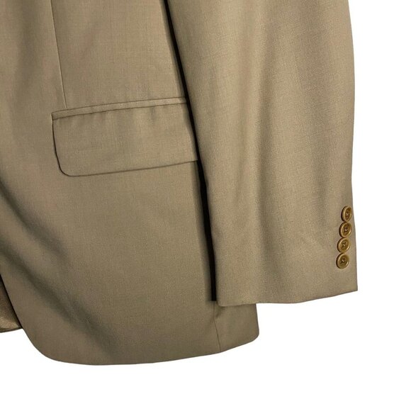 Tommy Hilfiger Men's Tan Notch Lapel Single Breasted Blazer - Picture 4 of 11